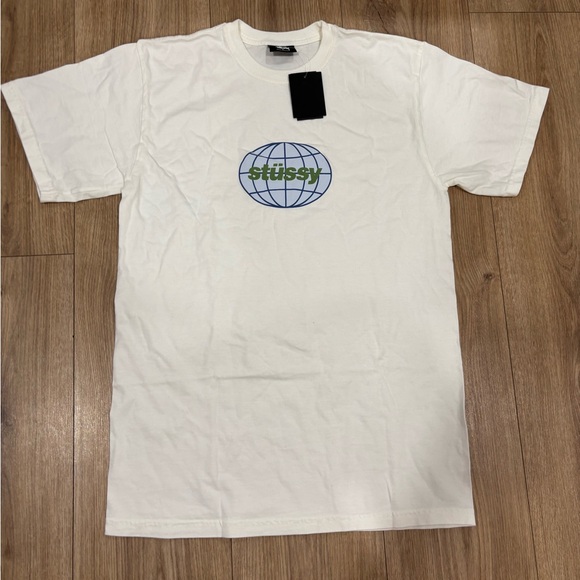 Stussy globe white tee - Picture 1 of 5
